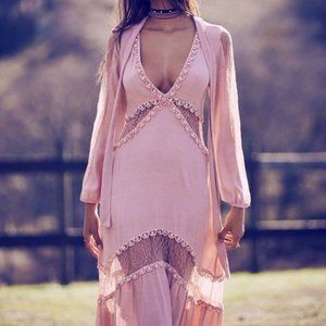 FOR LOVE & LEMONS - Lilou Midi Dress (Sz M)